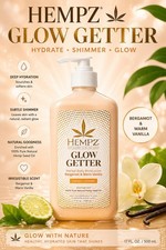 Hempz Glow Getter Herbal Body Moisturizer Bergamot & Warm Vanilla 17 Fl Oz picture