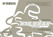 Yamaha Owners Manual Book Guide 2008 BIG BEAR 250 picture