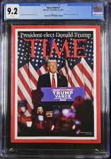 TIME Donald Trump Cover Nov 25 2024 CGC 9.2 #4583554012 picture