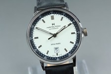 [Box, Paper] HAMILTON American Classic Intra-Matic Auto Date H384250 Men's Watch picture