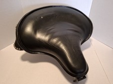 Harley Davidson Panhead Knucklehead Black Early Delux Style Solo Seat / T Bar picture