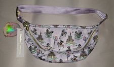 NEW Disney Stoney Clover Lane Jumbo Belt Bag Mickey Minnie FantasyLand 💜 Purple picture