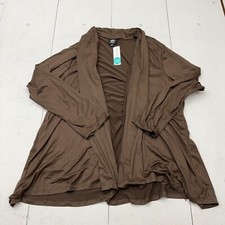 Bobeau Brown Long Sleeve Cardigan Women’s Size 3X NEW picture