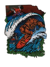 SURFING STICKER Vintage STICKERS BIG FOOT SURFING Sasquatch HE I Volcom Vans SST picture