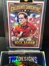 2026 Tkzdesigns Collegiate Caricature Nick Saban Alabama CC4 picture