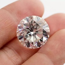 Premium 10.00 Ct Round Cut Lab-Grown CVD Diamond Loose D Color VVS1 Certified picture