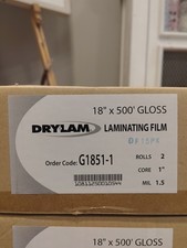 1.5 Mil Clear Gloss Standard Roll Laminating Film 18