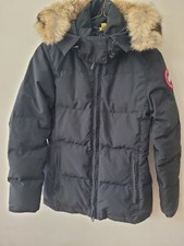 Canada Goose XXS Women's Black Chelsea Parka, Real Coyote Fur,  Great Condition picture
