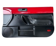 98-10 VW New Beetle Hatchback Passenger Front Door Panel Card Salsa Red Black picture