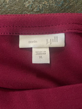 J.Jill Boat-Neck Tunic Ponte Rasberry XL picture