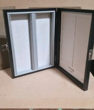 Lot of 3 VWR Scientific Slide Storage Boxes 100-Place Microscope Slide Holders picture