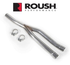 2015-2026 Mustang 2.3L Ecoboost Roush 422091 Stainless Steel Exhaust Y-Pipe picture