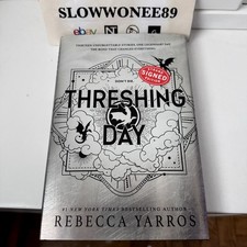 SIGNED Rebecca Yarros Threshing Day Hardcover Book First Edition *SAME DAY SHIP* picture