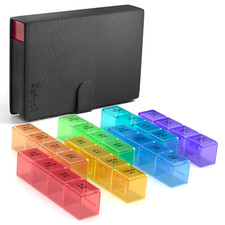 Extra Large Pill Organizer 7 Day Weekly XL Travel Box Daily Reminder Pills Boxes picture