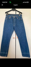 Levis 501 Vintage Black Kan 80s Made in Mexico w29L30Original Length Jeans picture