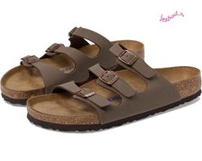 Birkenstock Florida Mocha Birkibuc Women’s Soft Footbed Sandals Size EU 37-41 picture