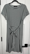 Merokeety Womens Striped Dress White Green Size XL Coastal Casual Resort Comfort picture