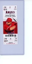 6/10/11	2011 Mike Moustakas MLB Debut Los Angeles Angels Ticket PSA POP 3 picture