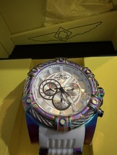Invicta Bolt Girdex 25530 52mm Iridescent Chronograph White Watch NEW BOX picture