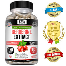 Premium Berberine HCI Extract 180ct 1200mg High Absorption Immune Health Support picture
