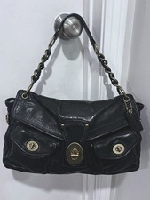 Coach Bag 11128 65th Anniversary Legacy Leigh Black Leather Satchel  picture