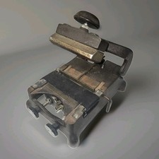 Vintage Cast Iron Hand Operated Ribbon Imprint Stamping Machine Antique Printer picture