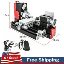 Mini Motorized Lathe Machine Multifunction DIY High Power Tool 20000rpm 24W picture