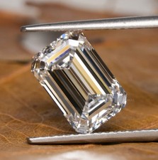 Natural D Color 2 Ct Lab Grown CVD Diamond Emerald Cut VVS1 Clarity Certified picture