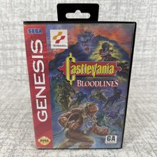 Castlevania: Bloodlines CIB Sega Genesis 1994 Konami Poster Manual Case picture