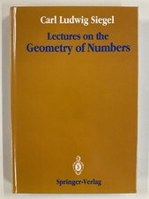 Lectures on the Geometry of Numbers by Carl Siegel HC 1989 picture
