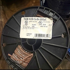 Southwire THHN 14 AWG Stranded Copper Brown Wire 600V 500 ft Spool picture