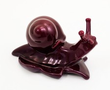 Zsolnay Eosin Snail Figurine - Dark Red picture