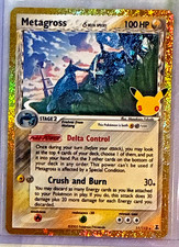 Metagross 11/113 30th Anniversary EX Delta Species Gold Holo Pokémon Card picture