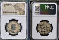 Emperor Trebonianus Gallus Ancient Roman Sestertius NGC Genuine 251-253AD Temple picture