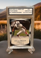 TYLER OWENS RC 2019 LEAF U.S. ARMY ALL-AMERICAN GRADED GEM-MT 10 ROOKIE #72 picture