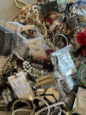 Huge Lot 11 Lbs Mixed Jewelry Crafters Good And Broken Crafts Repair picture