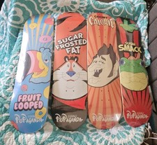 4 New RON ENGLISH Cereal Killers Skateboard Decks - Popaganda Mindstyle PopLife picture