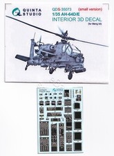 QDS-35073 Quinta Studio 1:35 AH-64D/E Interior 3D Decal for Meng kit picture