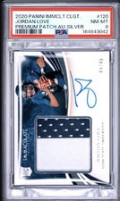 2020 Panini Immaculate Collegiate - Jordan Love #120 RC Patch Auto /49 PSA 8 picture