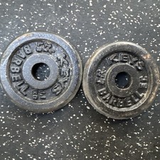 2.5Lb VTG  X2 Standard Size Weight Plates KEYS BARBELL Black 1