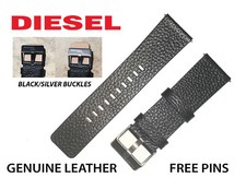 DIESEL Watch Strap Band BLACK/ BROWN 22mm 24mm 26mm 28mm  DZ1544 DZ4210 DZ4282 picture