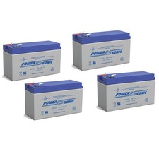 Power-Sonic 4 Pack - 12V 9AH SLA Battery Replaces CP1290 6-DW-9 HR9-12 PS-1290F2 picture
