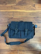 ONA The Brixton Canvas Messenger Bag for Camera & Laptop Black - Github Edition picture