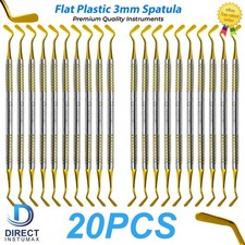 Dental Flat Plastic Composite Filling Instrument Gold Coated Restorative Tool picture