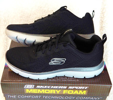 NIB Skechers Summit Torre Running Shoes Black/Charcoal Memory Foam Mens S 10.5 picture