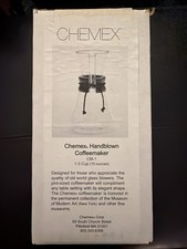 Chemex Pour-Over Glass Coffeemaker - Classic Series - 3-Cup - Handblown picture