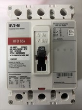 Eaton HFD3100BP10 100A 3-Pole 600V Industrial Circuit Breaker HFD 65k picture