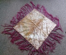 1910s Edwardian Crushed Velvet Piano Scarf, 24