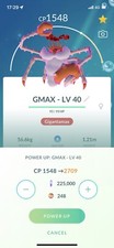 GIGANTAMAX KINGLER  - LV 40 - POKEMON GO - HIGH CP picture
