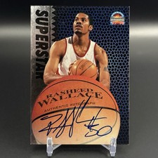 1997-98 Score Board Autographed Rasheed Wallace On Card Auto picture